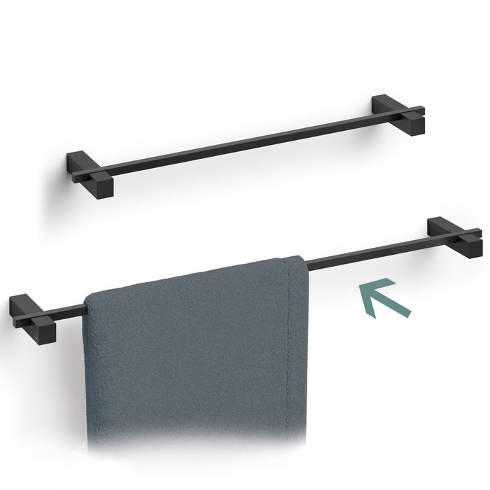 Zack Barra Toalla Negro Carvo 66 cm